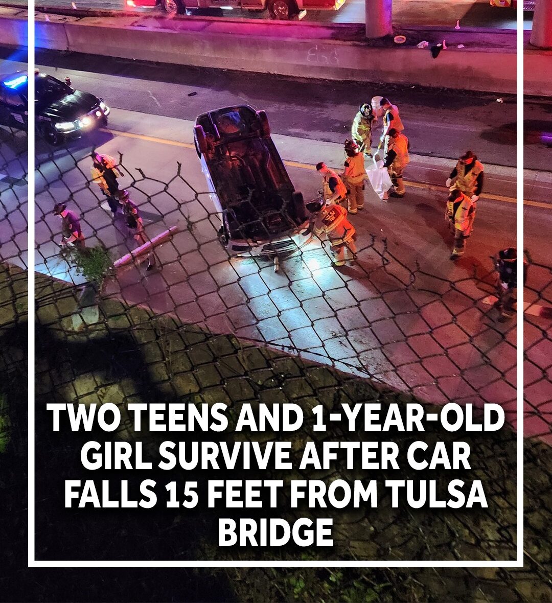 Tulsa Bridge Crash Obituary, Death: No Fatalities After Car With Two Teens and Infant Falls 15 Feet Onto I-244 in Oklahoma